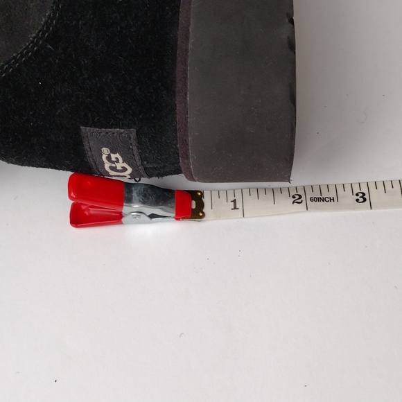 UGG black platform shearling boots 9 - Picture 8 of 10